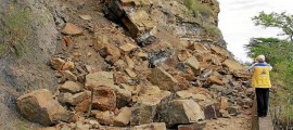 Cerrada la vía Barichara - Guane