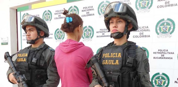Capturada una mujer en estado de embarazo por el delito de extorsión
