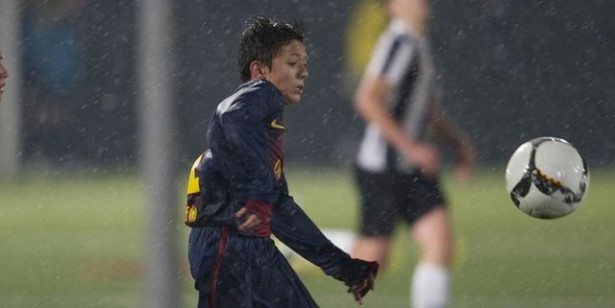 Giancarlo Poveda, chico colombiano fichado por la Masia.