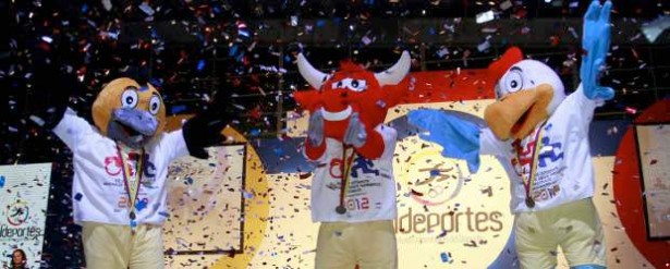Las mascotas de los Juegos Nacionales 2012.